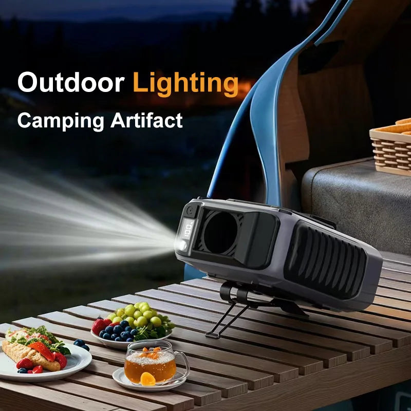 NEW Extra-Large Battery Waist Fan Wearable Waist Fan Light Hands-Free Cooling for Outdoor Jobsite Travel Long Range for Outdoor